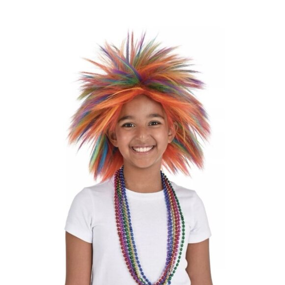 Crazy Rainbow Wig colorful wig kawaii funny peluca loca - Picture 2 of 7